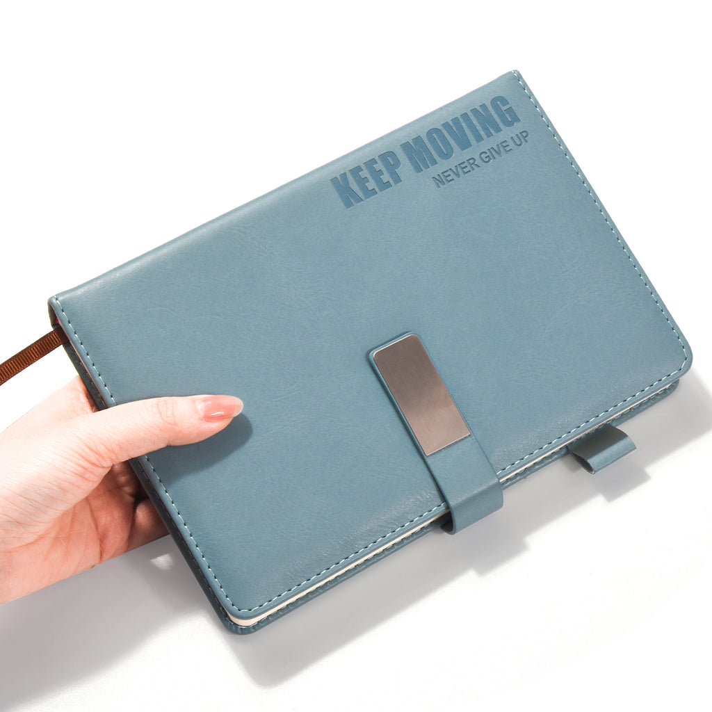 Hardcover Notebook – PU Leather Cover with Strap