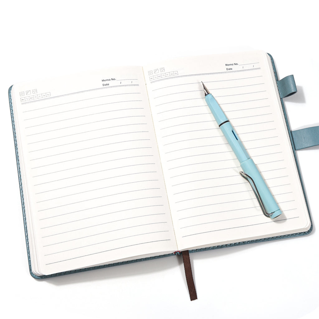 Hardcover Notebook – PU Leather Cover with Strap
