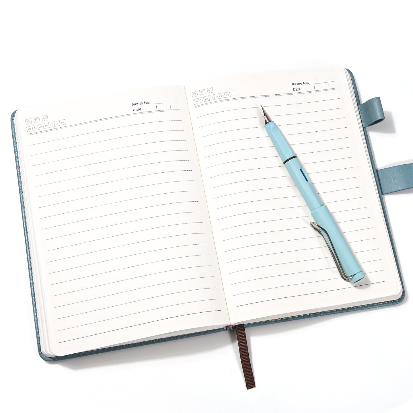 Hardcover Notebook – PU Leather Cover with Strap