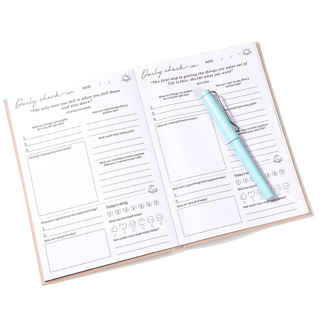 Hardcover Notebook – Fabric Cover (Self Care Journal)