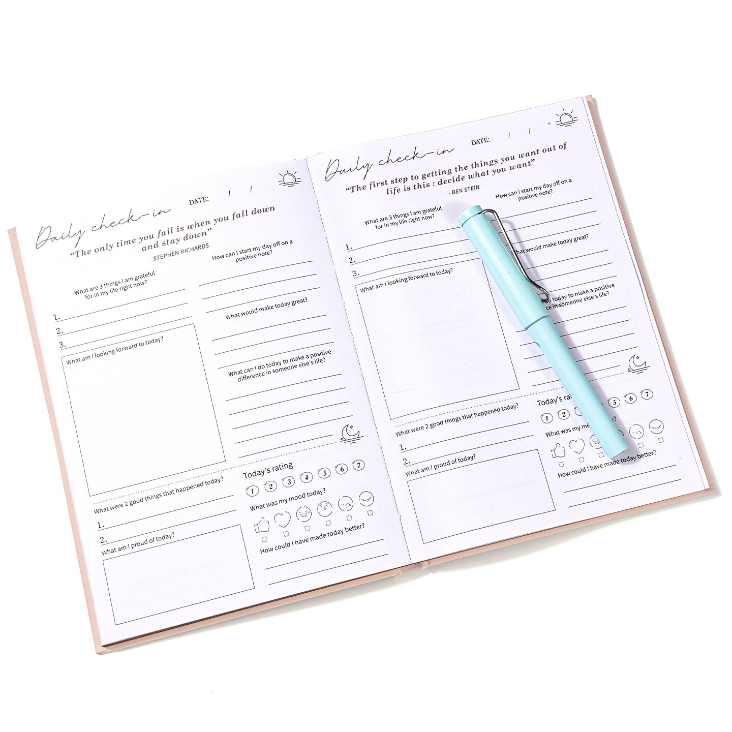 Hardcover Notebook – Fabric Cover (Self Care Journal)