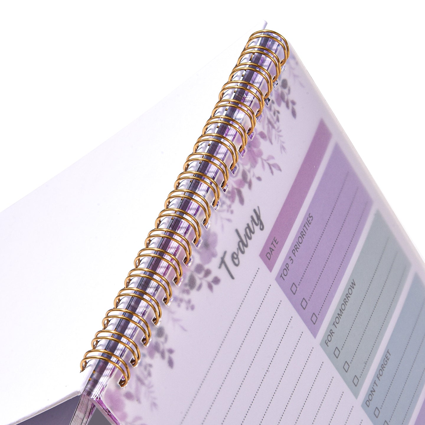 Top-Spiral Planner – Clear PVC Cover
