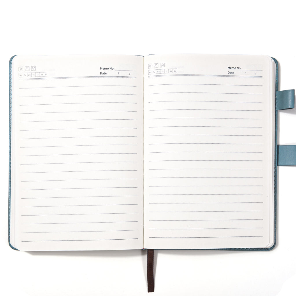 Hardcover Notebook – PU Leather Cover with Strap