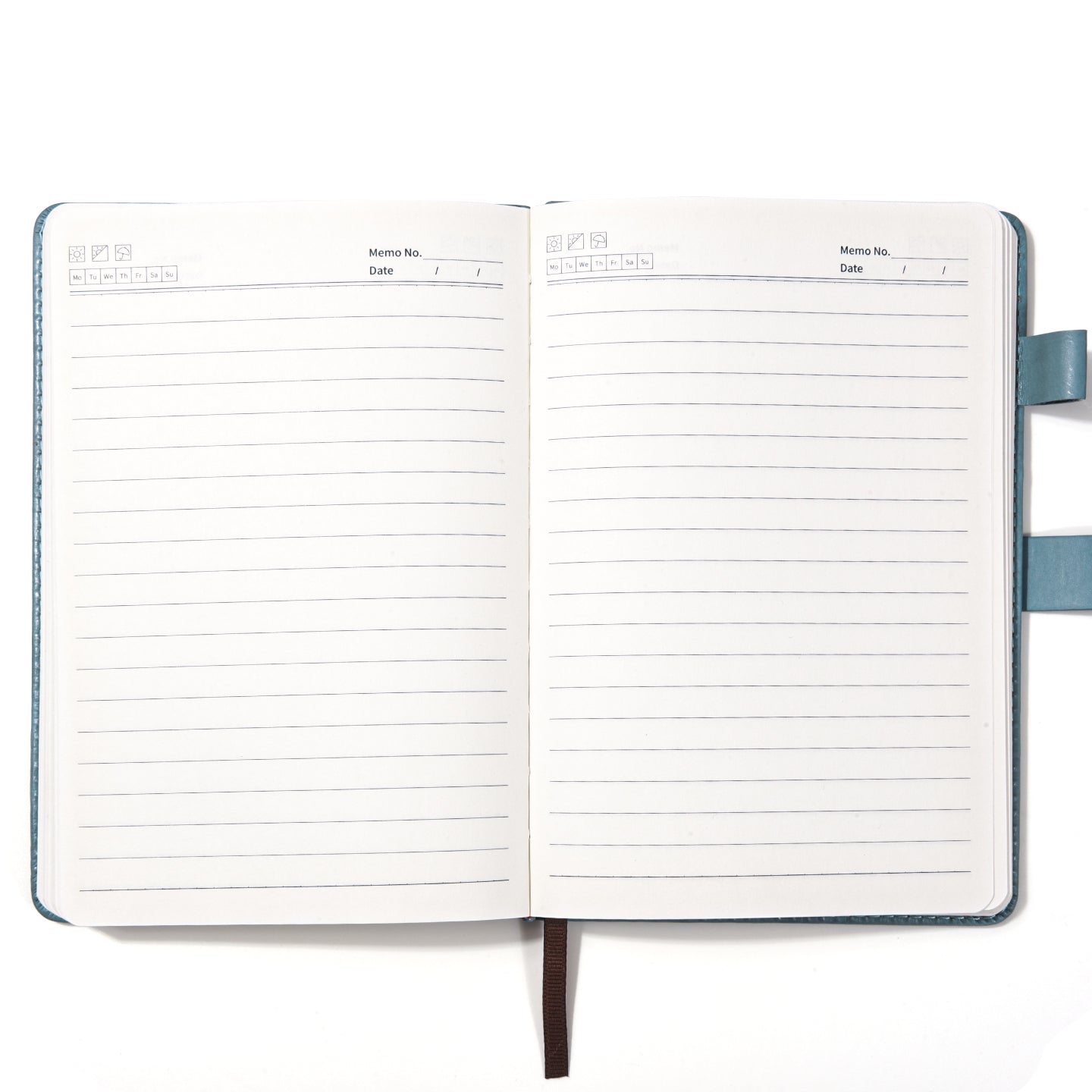 Hardcover Notebook – PU Leather Cover with Strap
