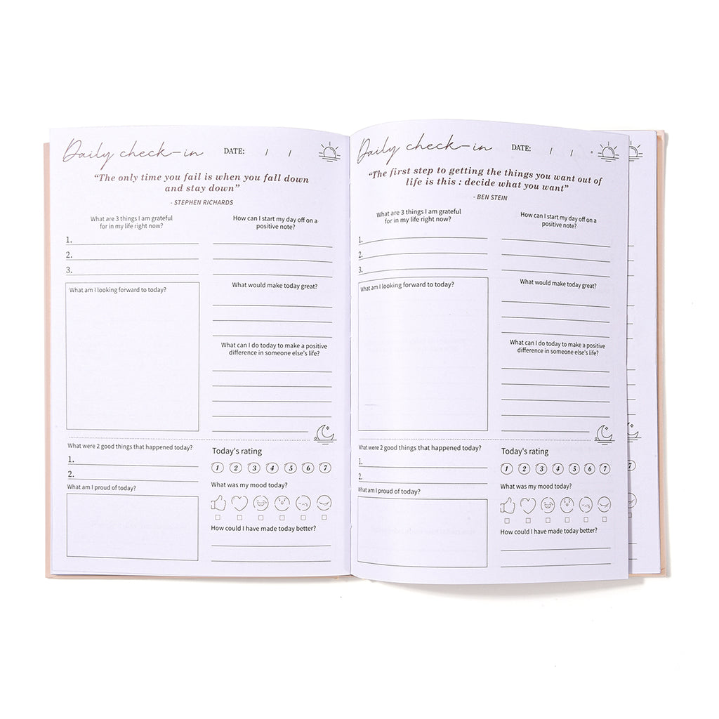 Hardcover Notebook – Fabric Cover (Self Care Journal)