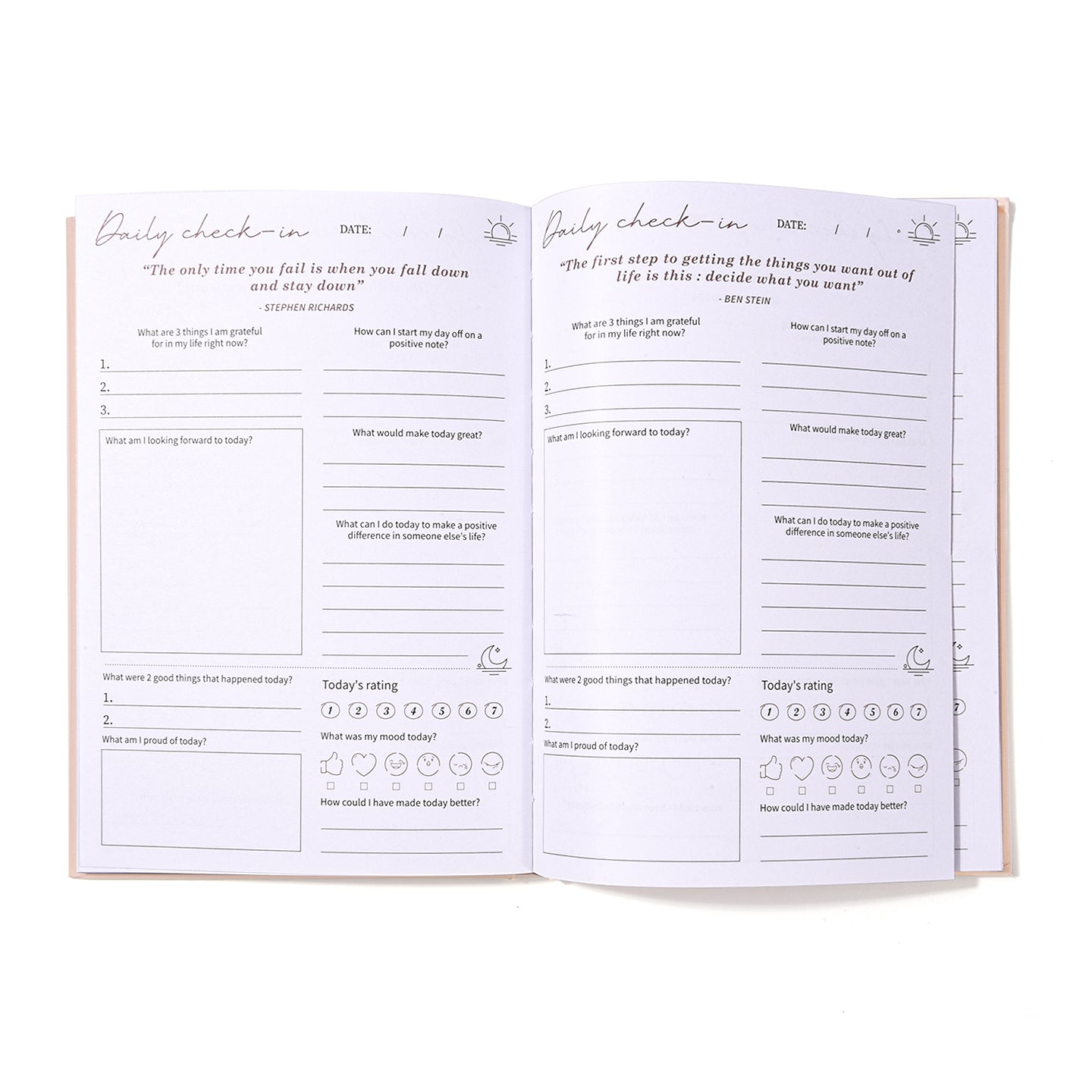 Hardcover Notebook – Fabric Cover (Self Care Journal)