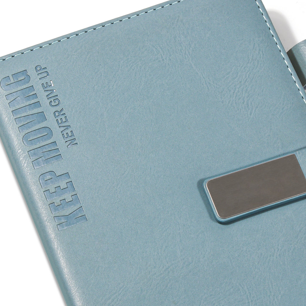 Hardcover Notebook – PU Leather Cover with Strap