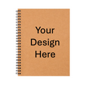 US Letter Spiral Kraft Cover Notebook