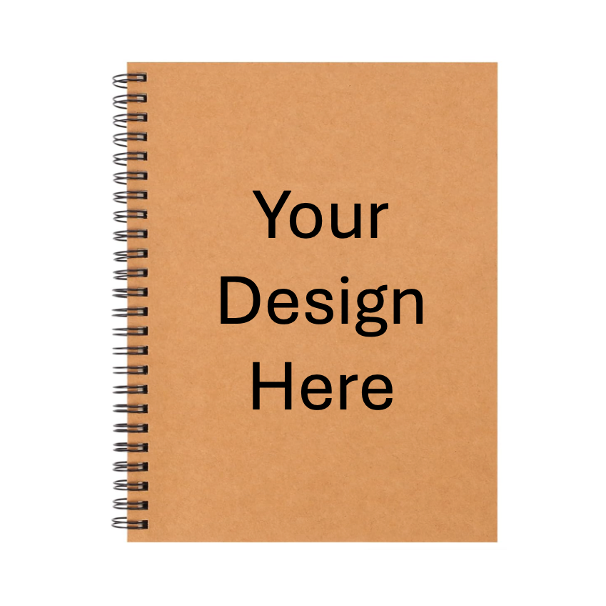 US Letter Spiral Kraft Cover Notebook