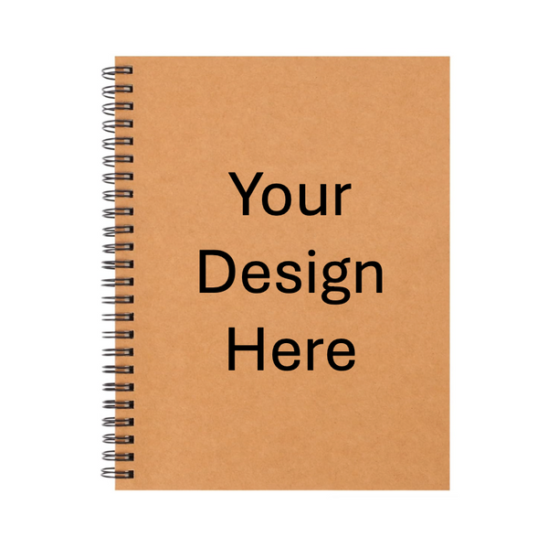 US Letter Spiral Kraft Cover Notebook